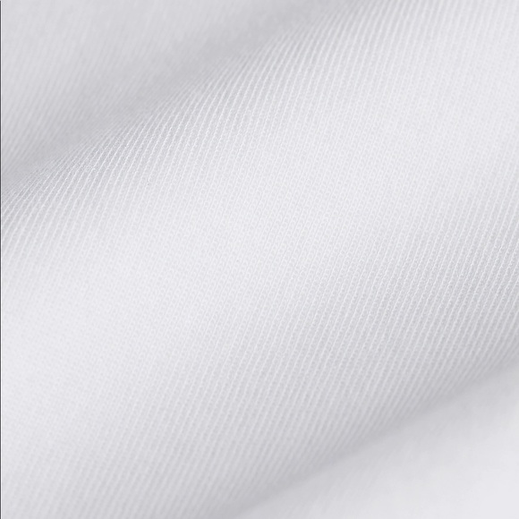 EXPRESS Solid Double Knit Relaxed Hoodie - WHITE - Picture 6 of 6